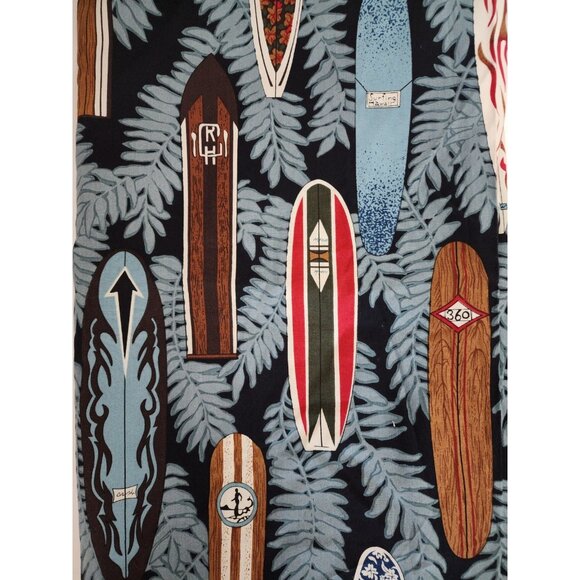 Hoffman California Fabrics Hawaiian Surfboards 2010 34x44 Inches Sewing Tropical - Picture 3 of 4